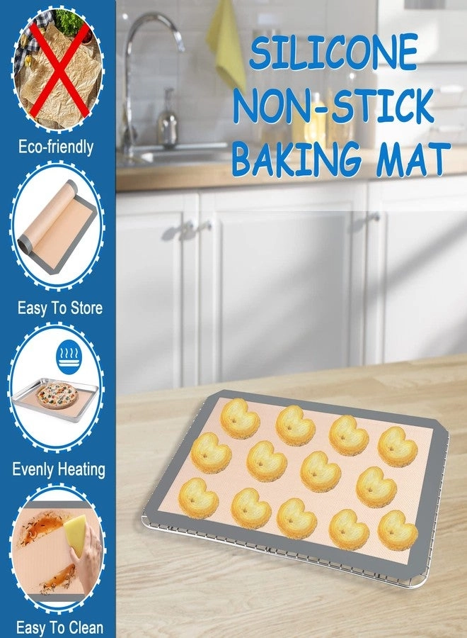 Toaster Oven Pan - 16 x 12 x 1 Inch Stainless Steel 3Pcs