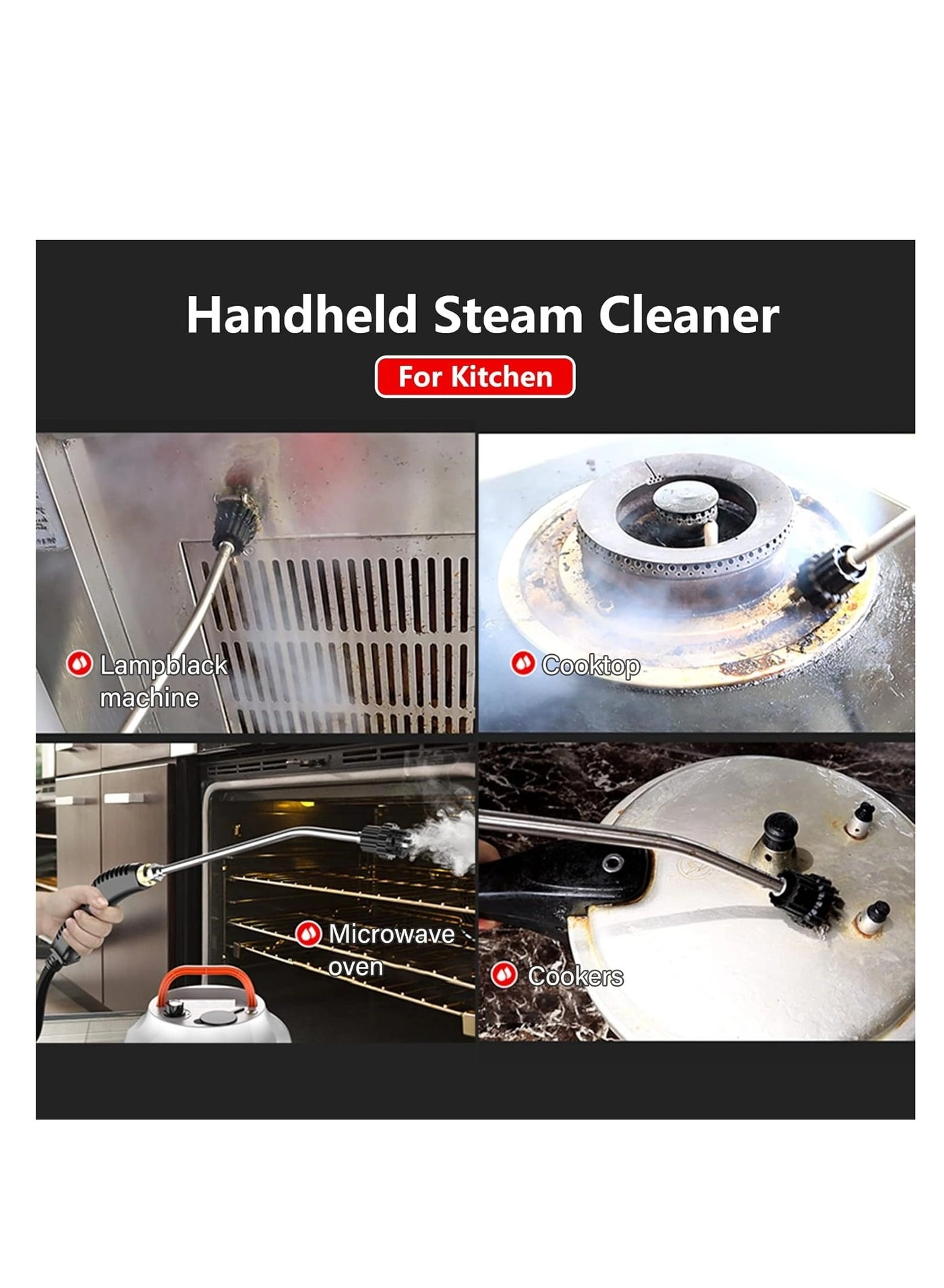 Handheld Steam Cleaner - 3BAR 400 Milliliters