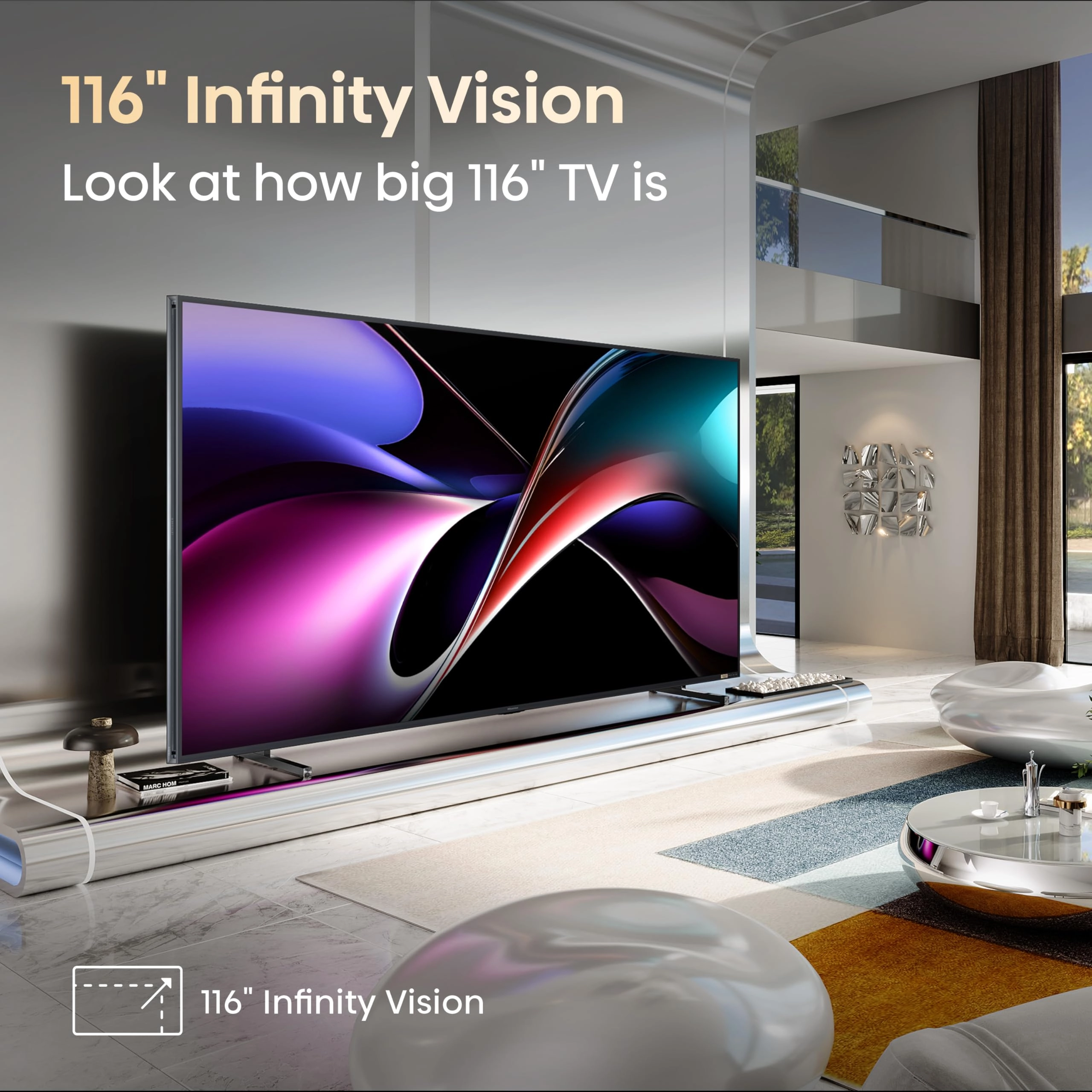 116UX - 116 Inches