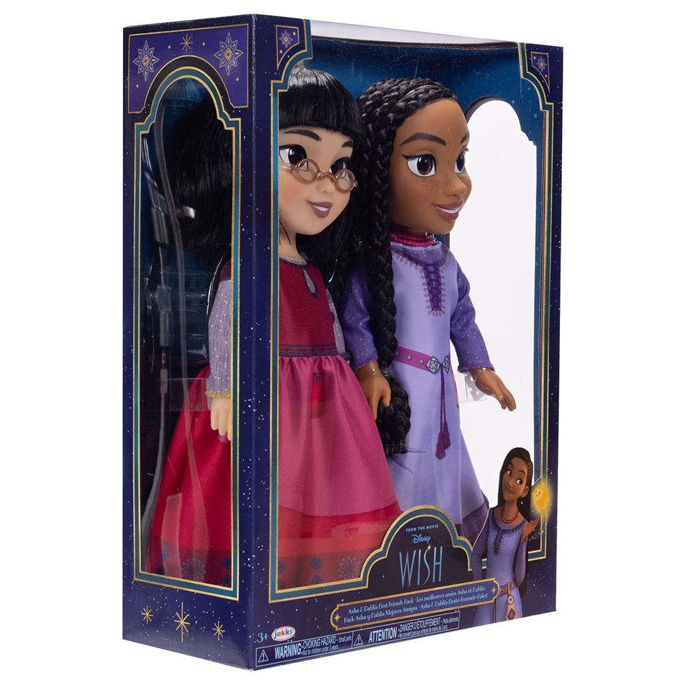 Asha Doll - 38 Cm + Dahlia Doll Ages 3+