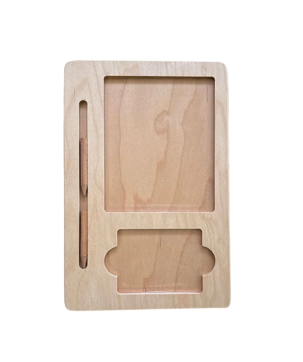 Sand And Tiles Tray - multilayer birch plywood rounded edges non-toxic