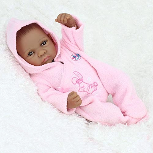 Reborn Baby Doll - 10 inch 25 cm Silicone black skin Ages 3 months+