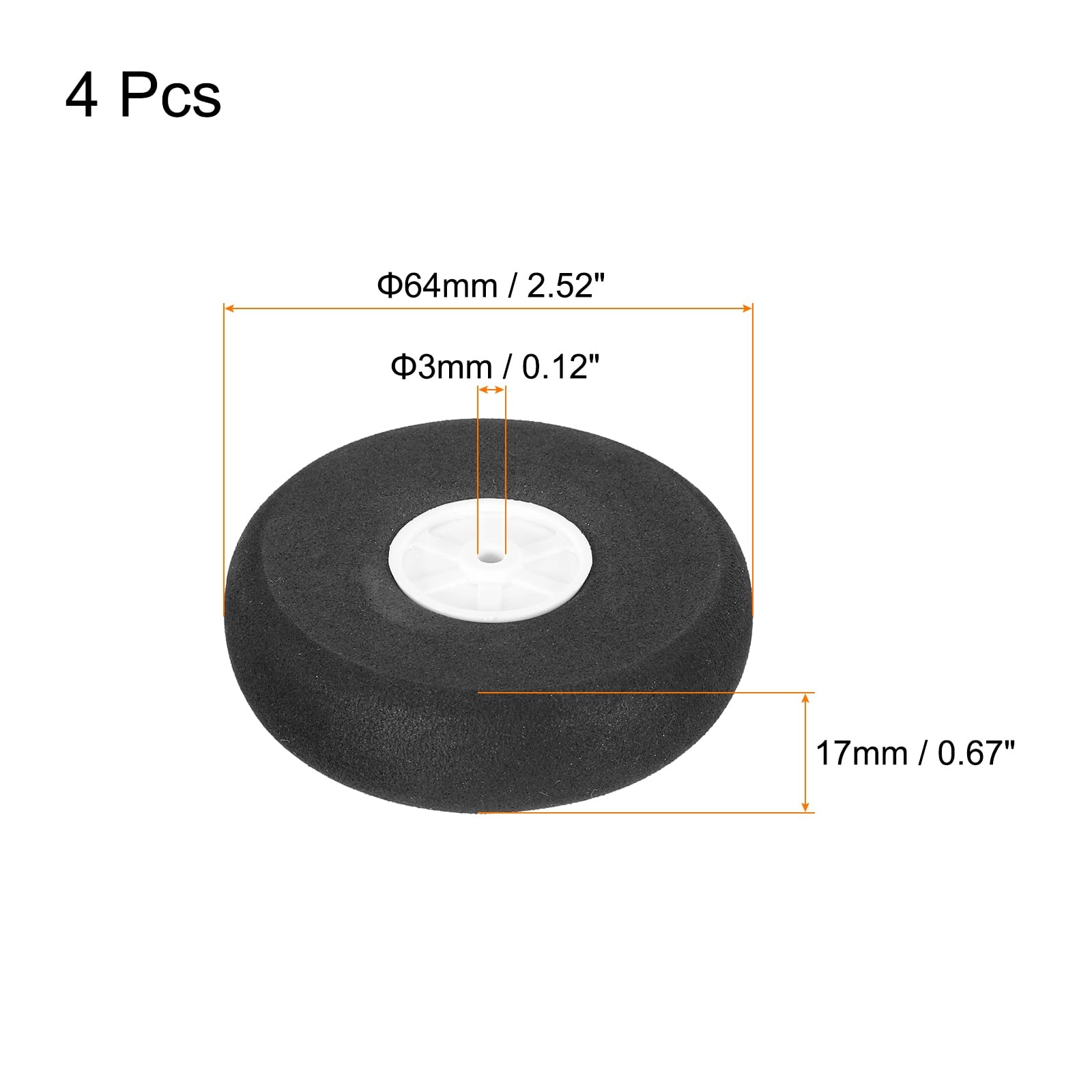 RC Airplane Wheels Set