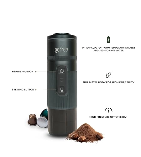 Portable Espresso Machine - Rechargeable 18-Bar 80ml