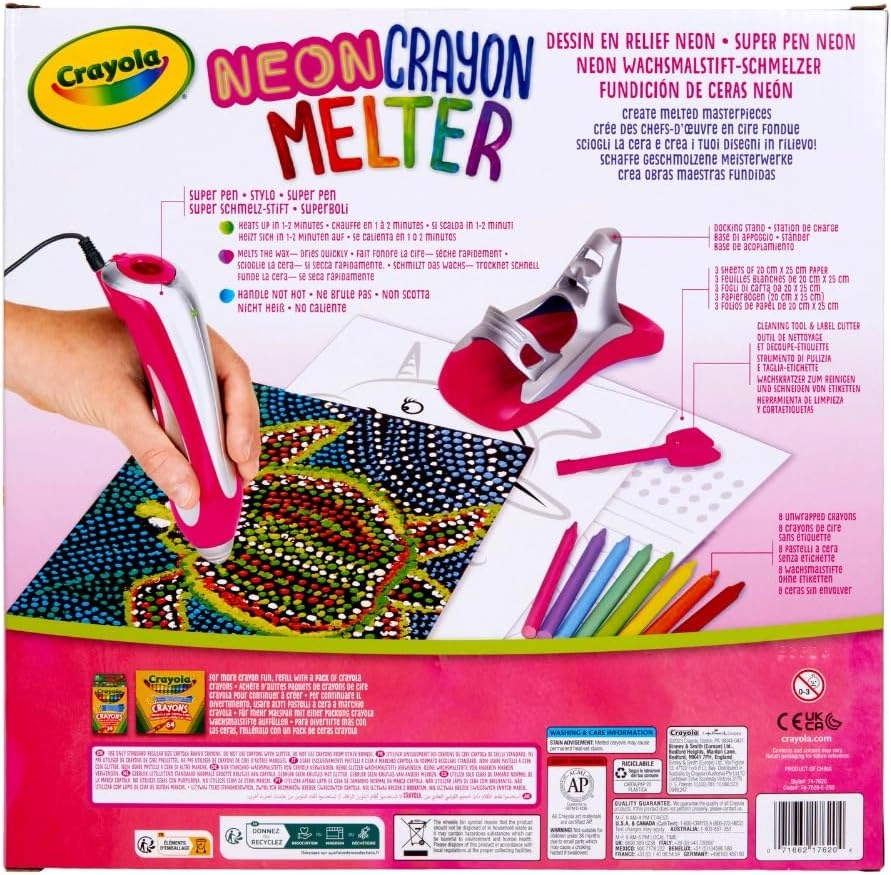 Neon Crayon Melter Unicorn