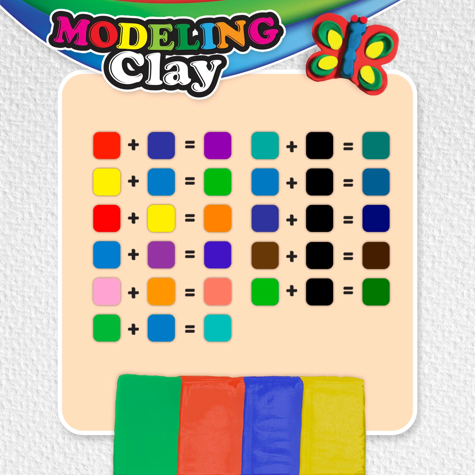 Modeling Clay - Clay 477g 2pcs.
