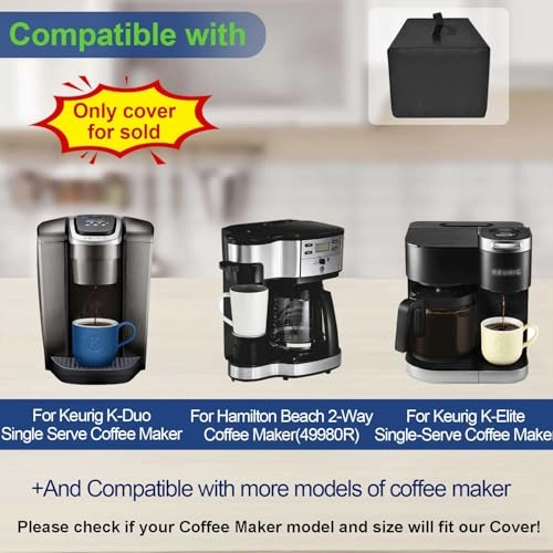 Coffee maker dust cover - 20 Fluid Ounces