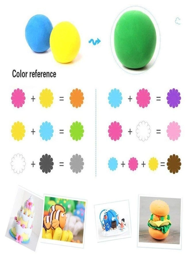 Traders 24 Air Dry Modelling Clay Plasticine 12 pcs.