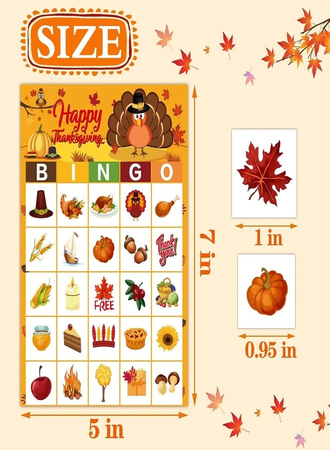 Thanksgiving Bingo Game - 24 Players