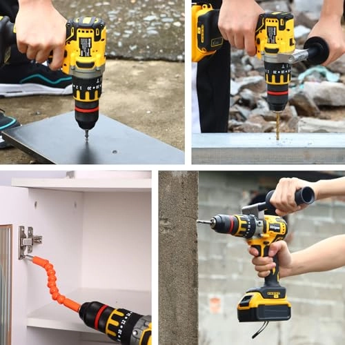 Cordless Hammer Drill - 20 Volts Brushless Motor 33,000 IPM