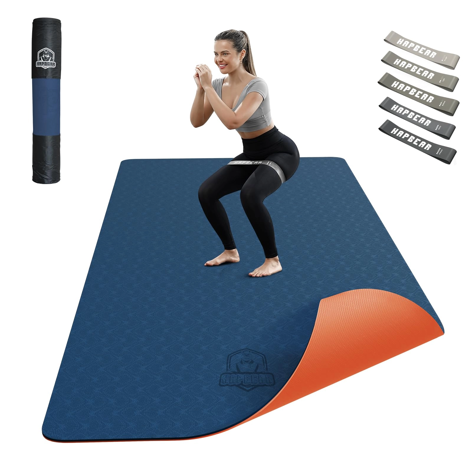 Large Yoga Mat - Thermoplastic Elastomers 6mm