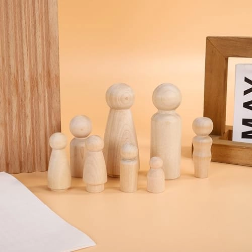 Wooden Peg Doll - 20 pcs
