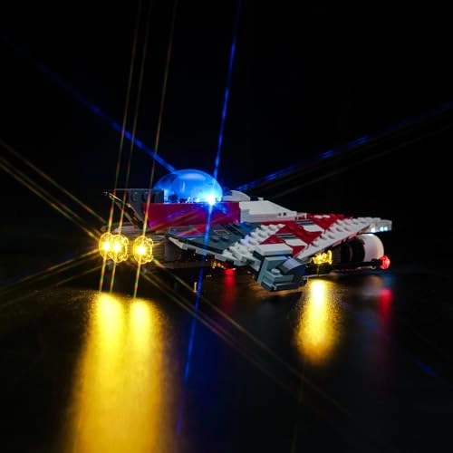 LED Light Set for LEGO Jedi Bob's Starfighter 75388 - Copper conductor 5 Volts