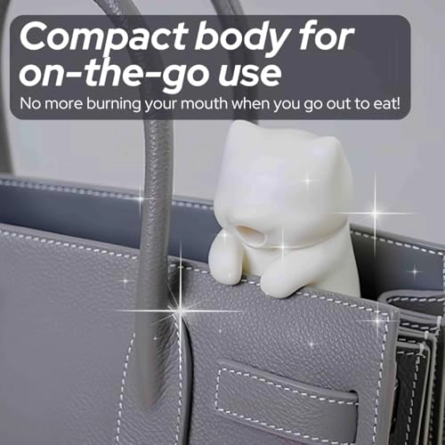 Mini Food Cooling Fan - Cat-Shaped 3.14" USB-C Rechargeable Waterproof