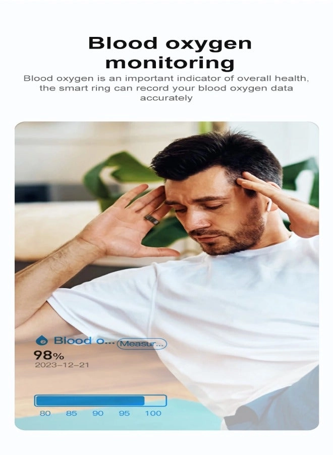 R02 Smart Ring - Deep Grey 20.6mm IP68 3ATM