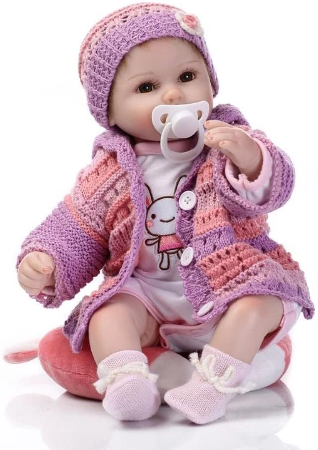 Reborn Baby Doll - 17 Inch Silicone Vinyl Ages 3+