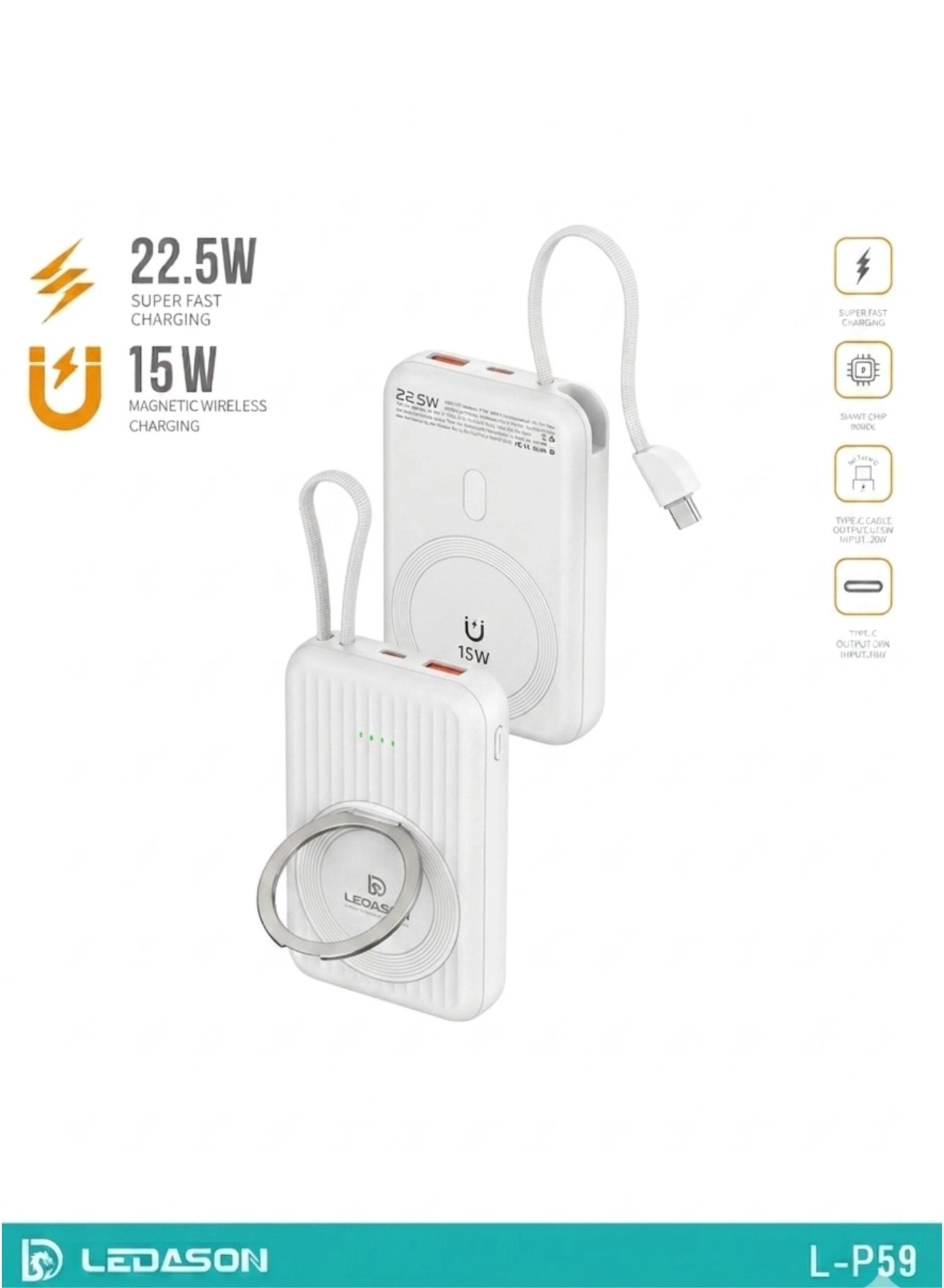 L-P22 - 10000mAh 22.5W Wireless
