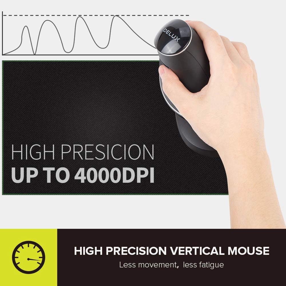 M618DB Vertical Ergonomic Mouse - Wireless