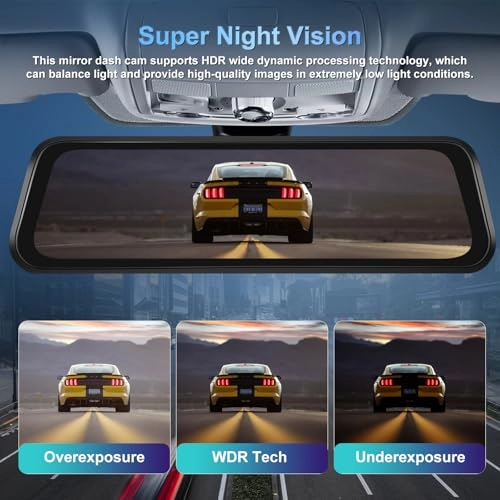 Rear View Mirror Camera - 4K + Backup Camera