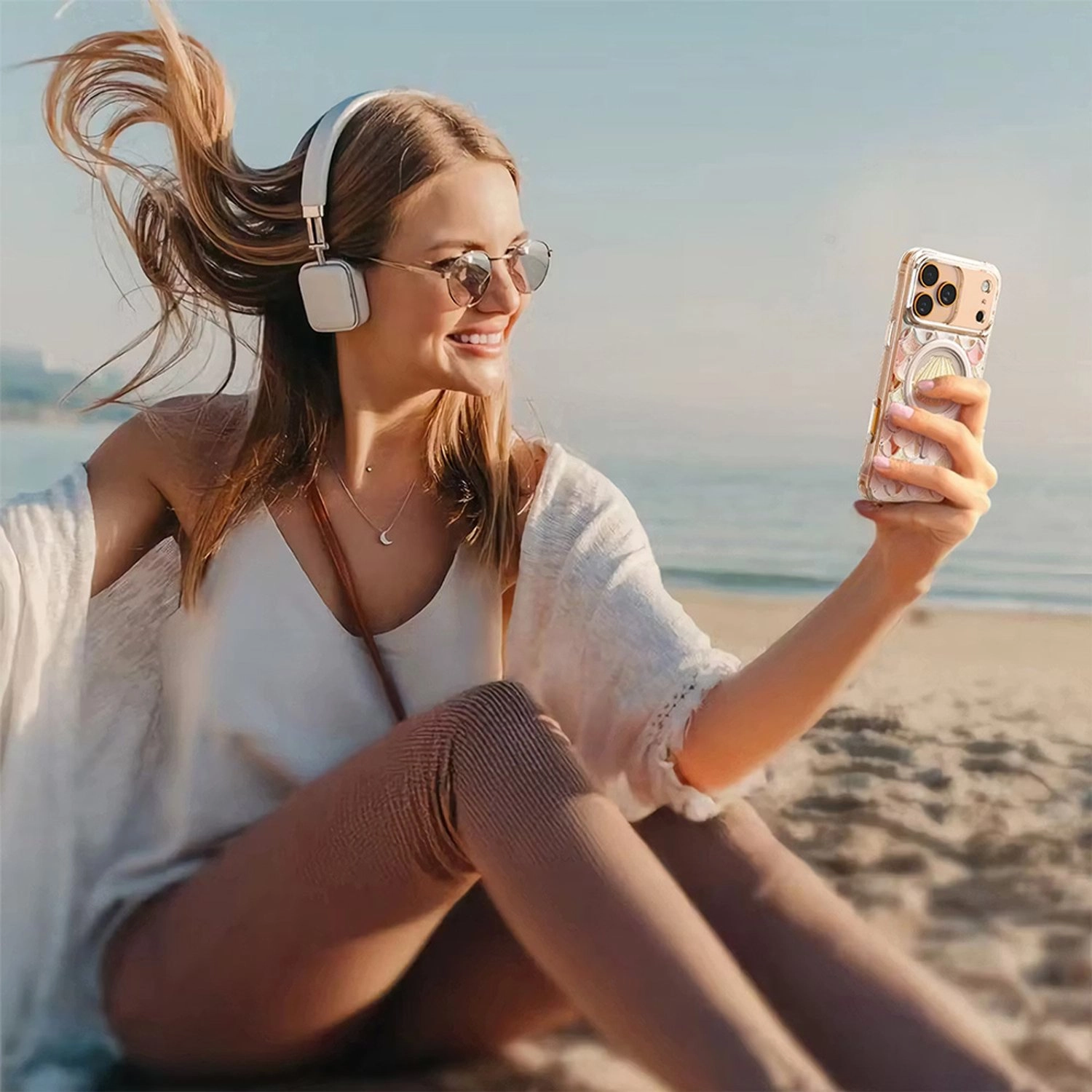 Pearl 3D Ocean Case with MagSafe for iPhone 17 Pro