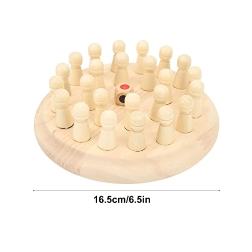 Wooden Memory Chess Set - Birch 16.5cm/6.5in