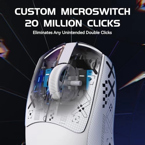 M4 Superlight Gaming Mouse - 2.4G/Bluetooth/Wired