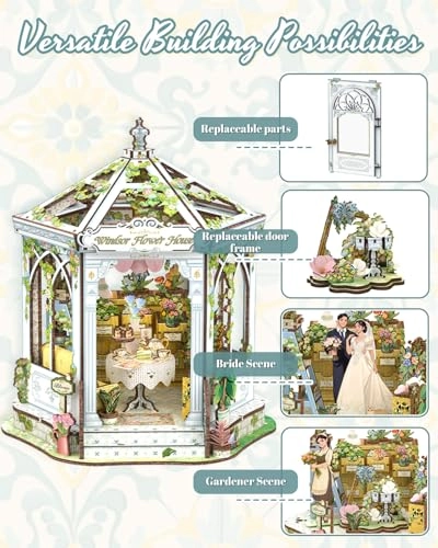 Book Nook Kit - Windsor Flower House Wood LED