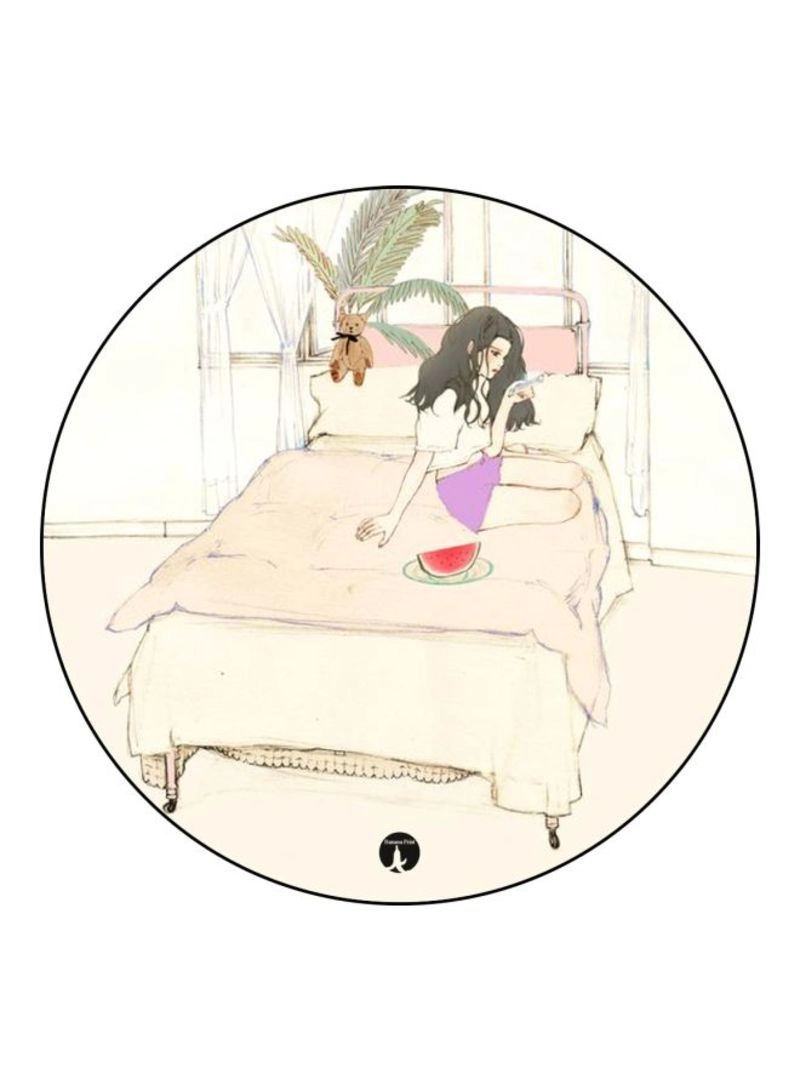 Girl Printed Mouse Pad