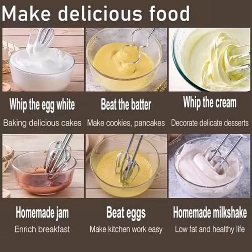 3-in-1 Electric Hand Mixer - 600ml 200W