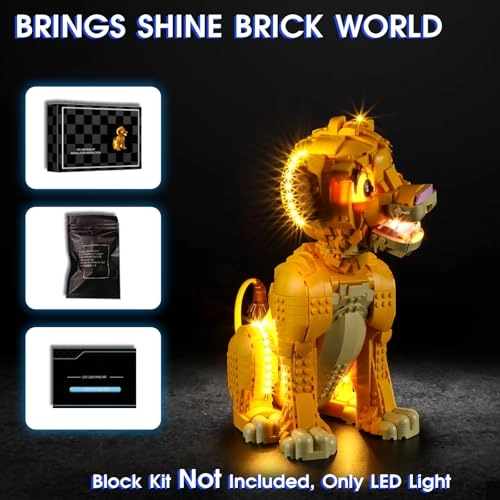 Led Light for LEGO Simba The Lion King 43247 - Plastic 1