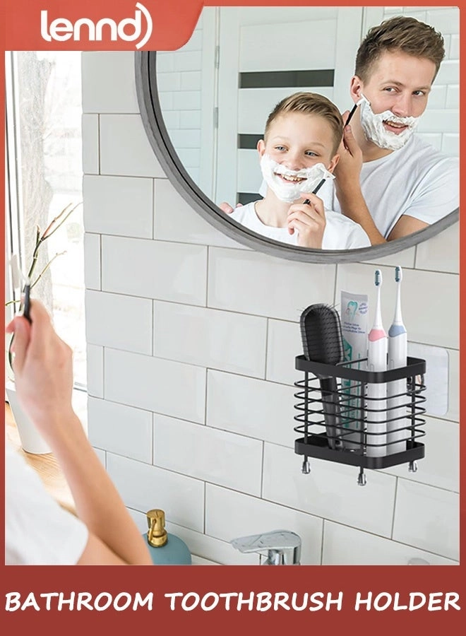 Toothbrush Holder - Wall Mounted and Countertop 2 Slots