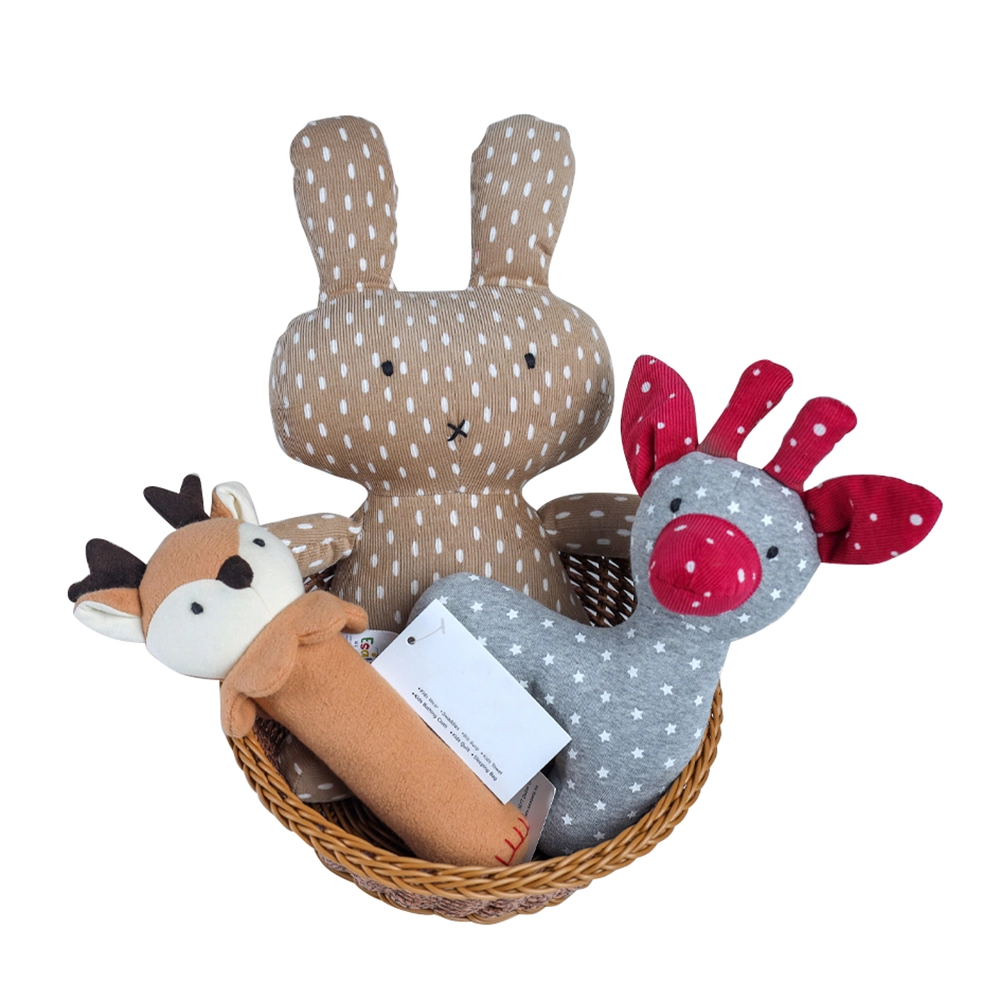 Esabela We Stitch Luv Reindeer With Bunny & Small Giraffe Rattle Toy - 0 month(s) 3 piece(s)