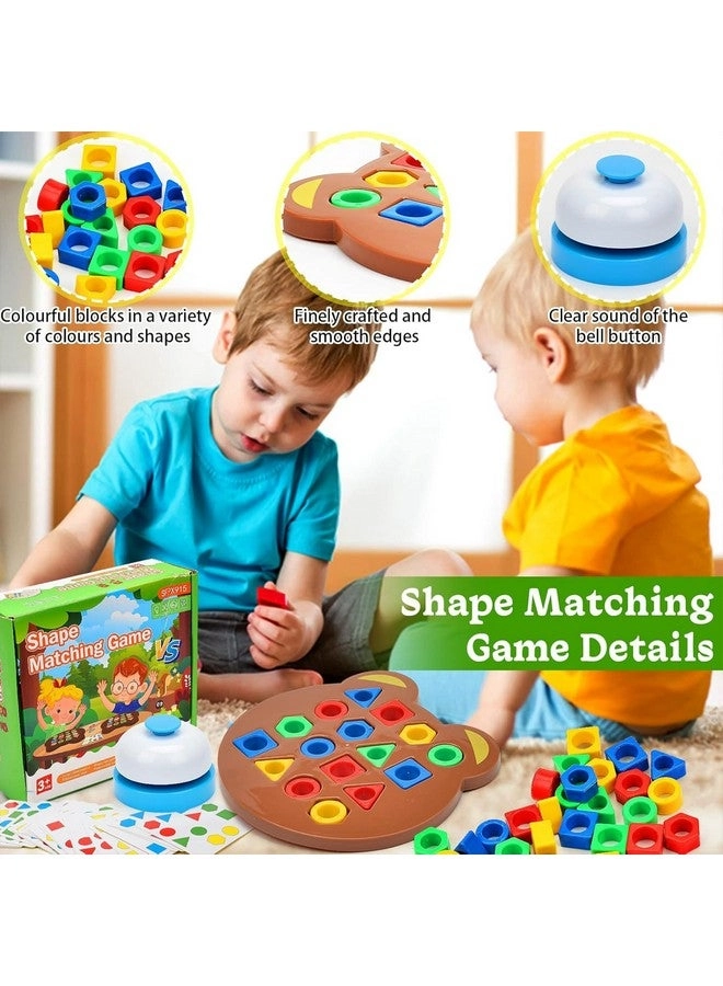 Geometric Shape and Color Matching Puzzle Board Game - 3+