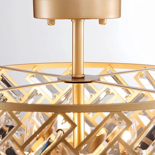 Crystal Ceiling Light - D39 x H28.5 cm E14 base 3 Lamps