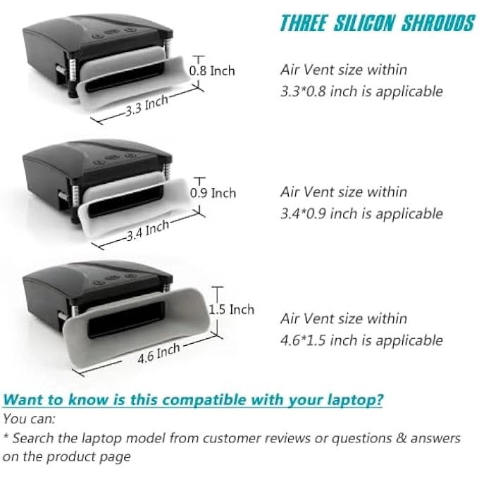 LAPTOP FAN COOLER - 13 WIND SPEEDS Temperature Display