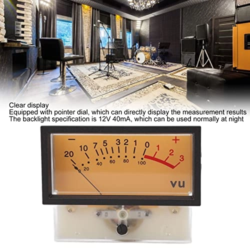VU Meter Header - 12V 40mA Backlight ABS