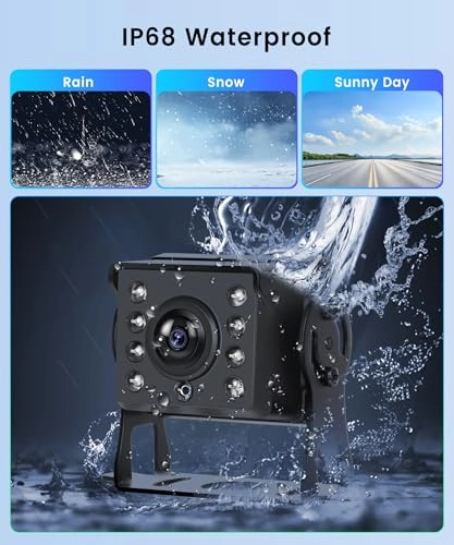 Reversing Camera - Night vision wired + Monitor - 4.3 Inch 1024 x 600