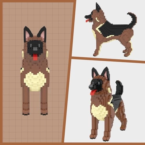 Micro Dog Building Blocks - German Shepherd Dog 1254 pcs