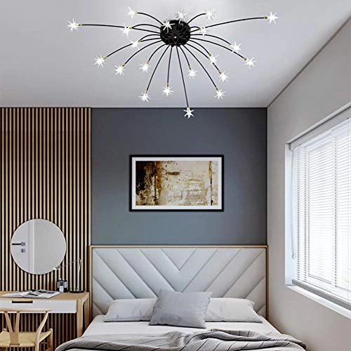 Nordic Art Stars Ceiling - G4 21 head Black and white light