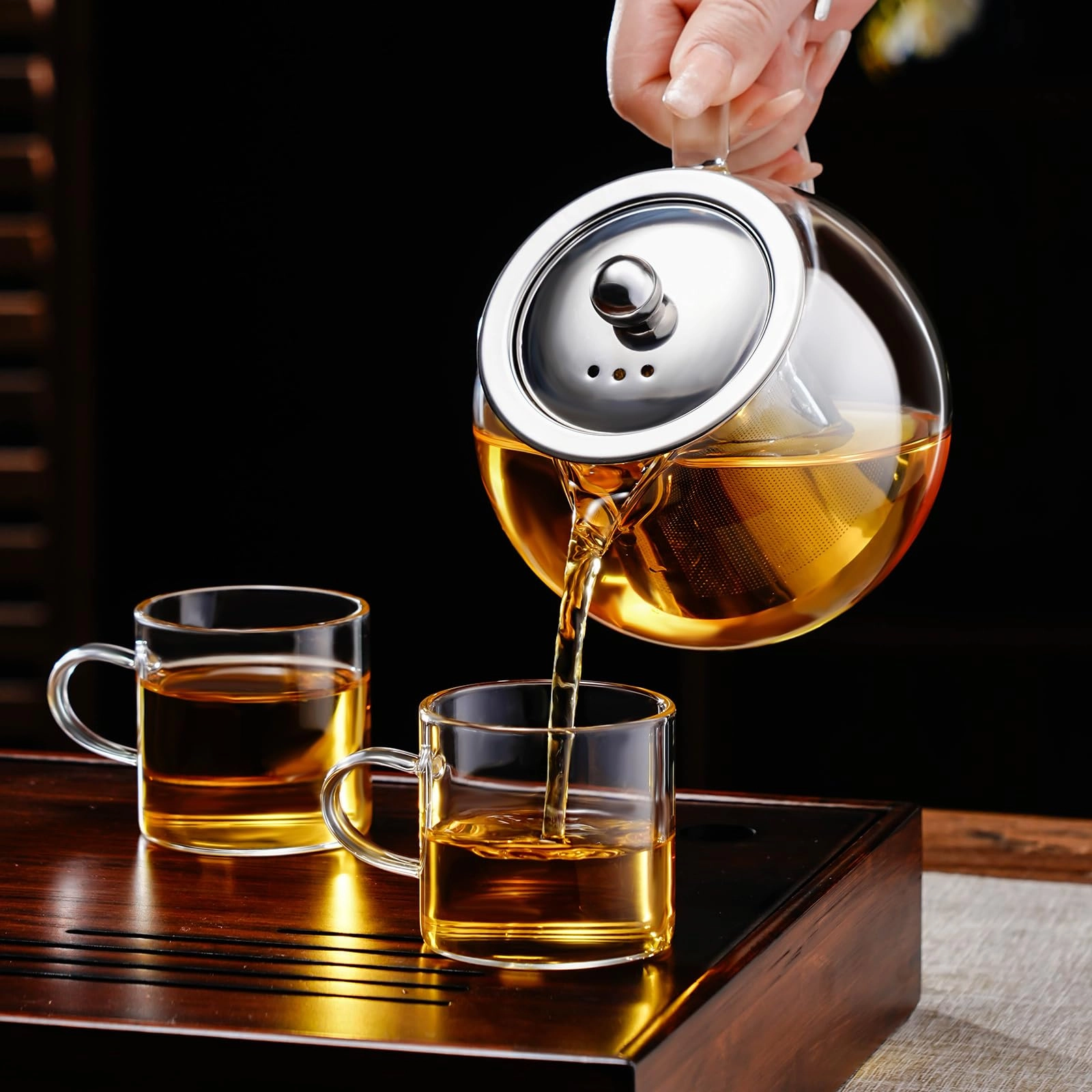 glass teapot - Borosilicate Glass 650 Milliliters