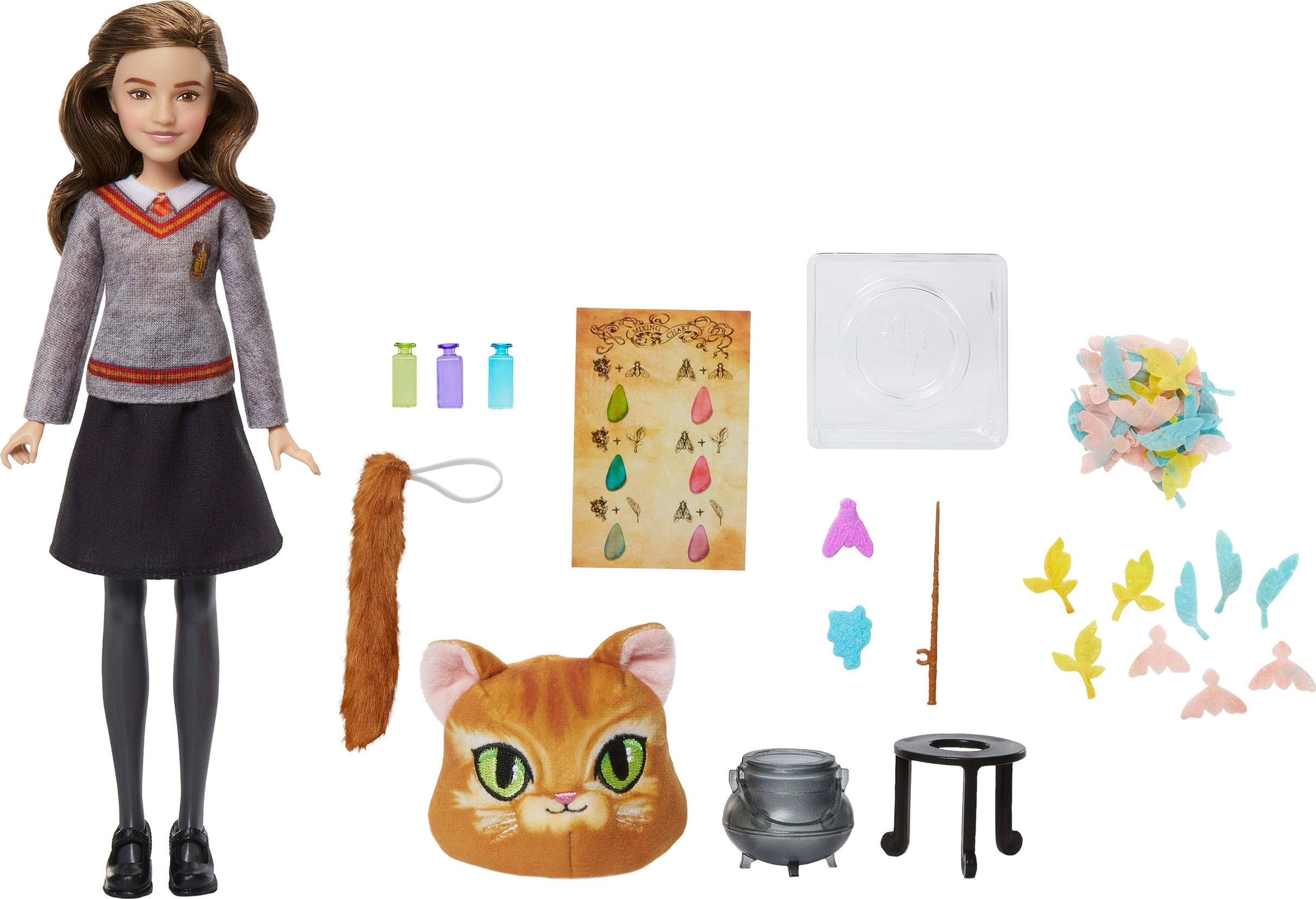 Mattel Hermione Granger Doll - Harry Potter 13 Accessories Ages 6+