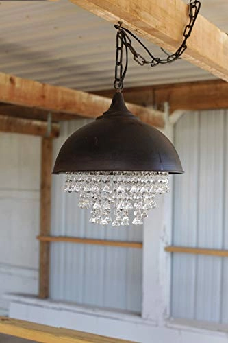 Metal Chandelier - 15"H