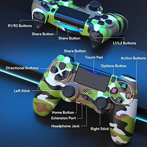 PS4 Controller - Camouflage Green
