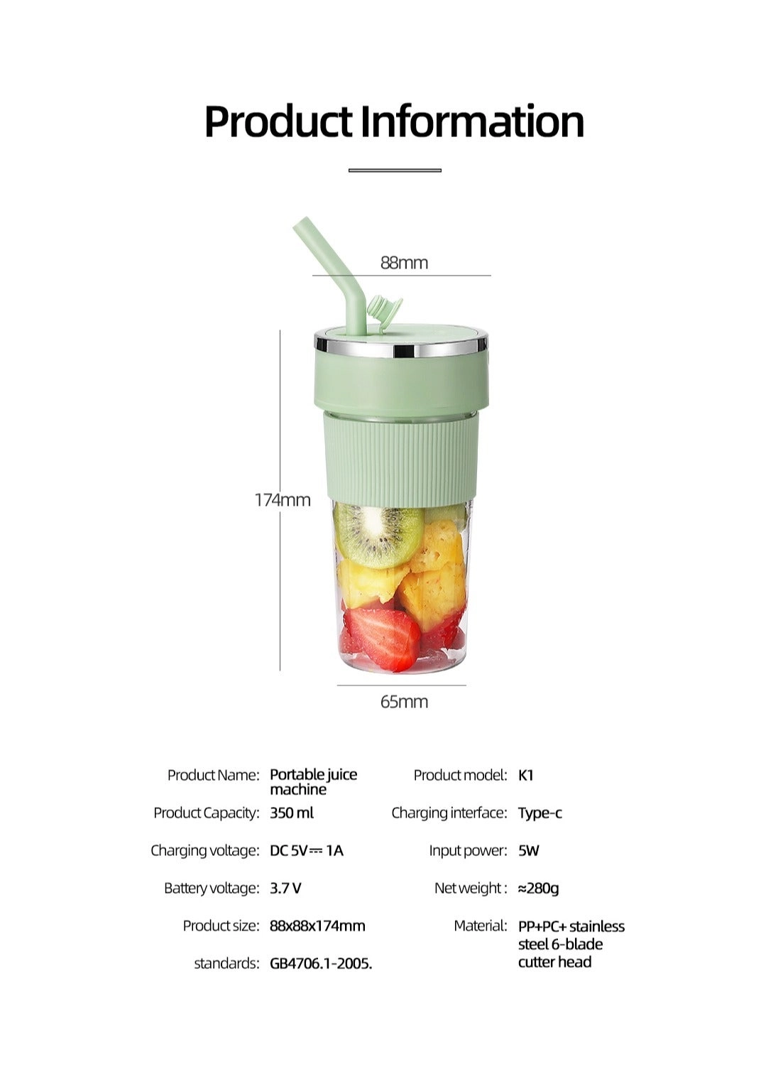 Portable Wireless Juicer Cup