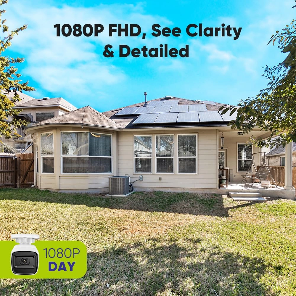 Full Color Night Vision Security Camera 1080P