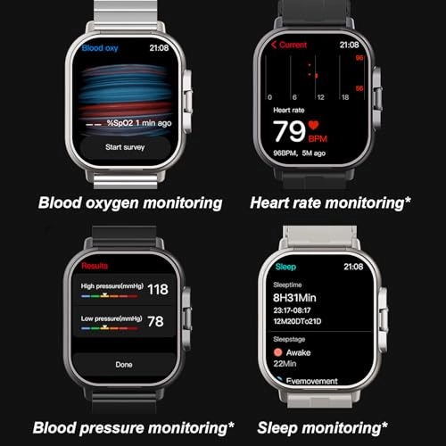 Bluetooth Earbuds Smart Watch - 2.01 inch Zinc Alloy