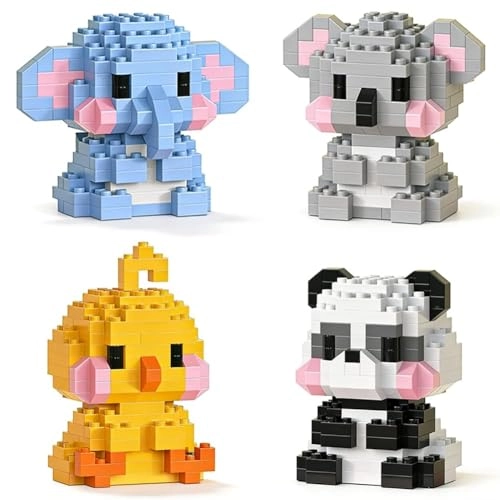 Micro Building Blocks Set - 4-in-1 Animal Series