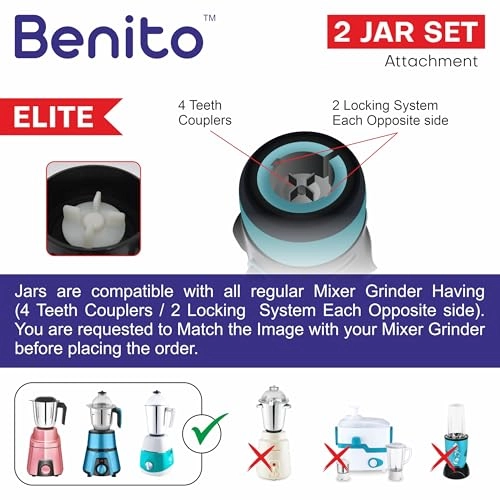 ELITE Stainless Steel Jar Set - 1200ml 1500ml