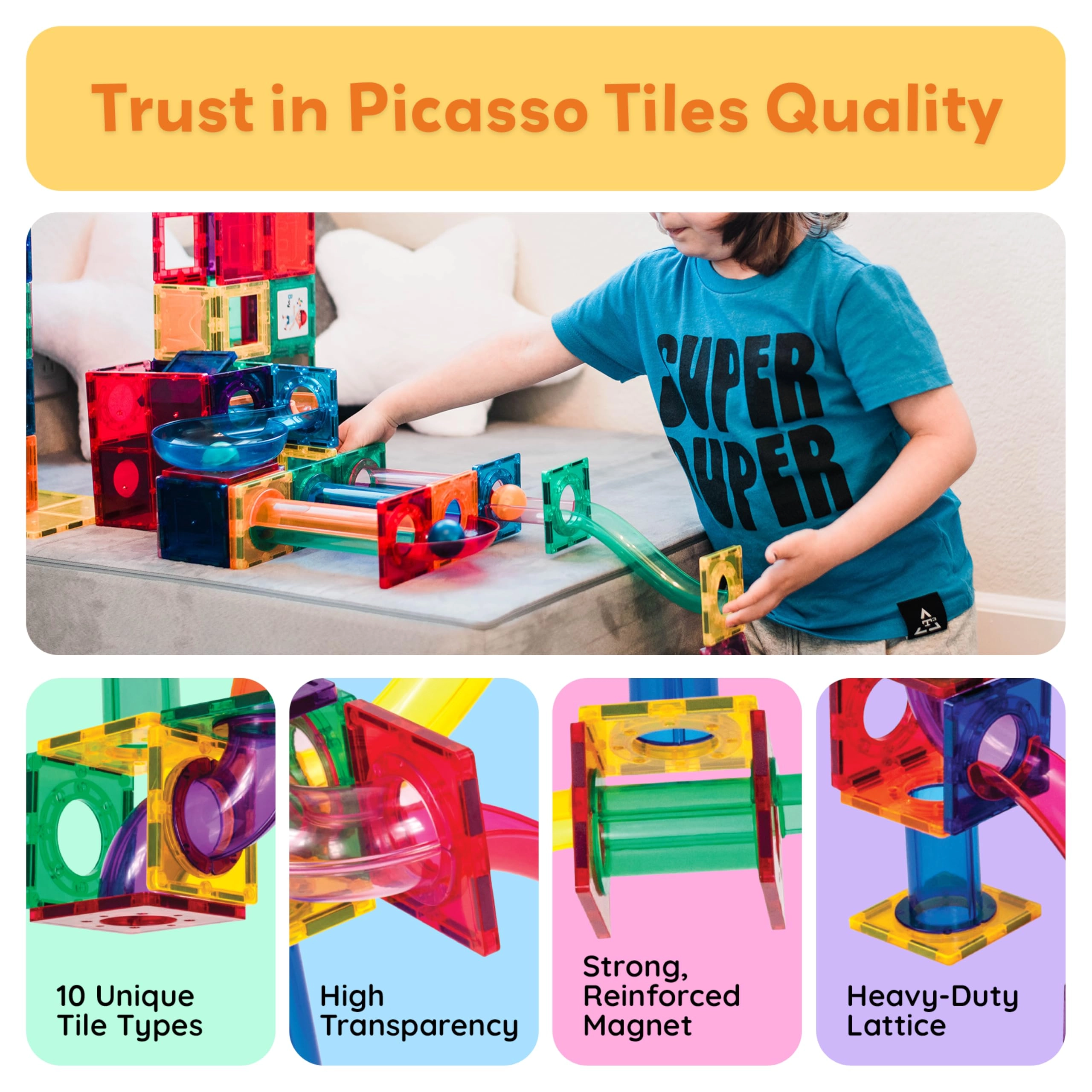 Marble Run Race Track - 70 pcs