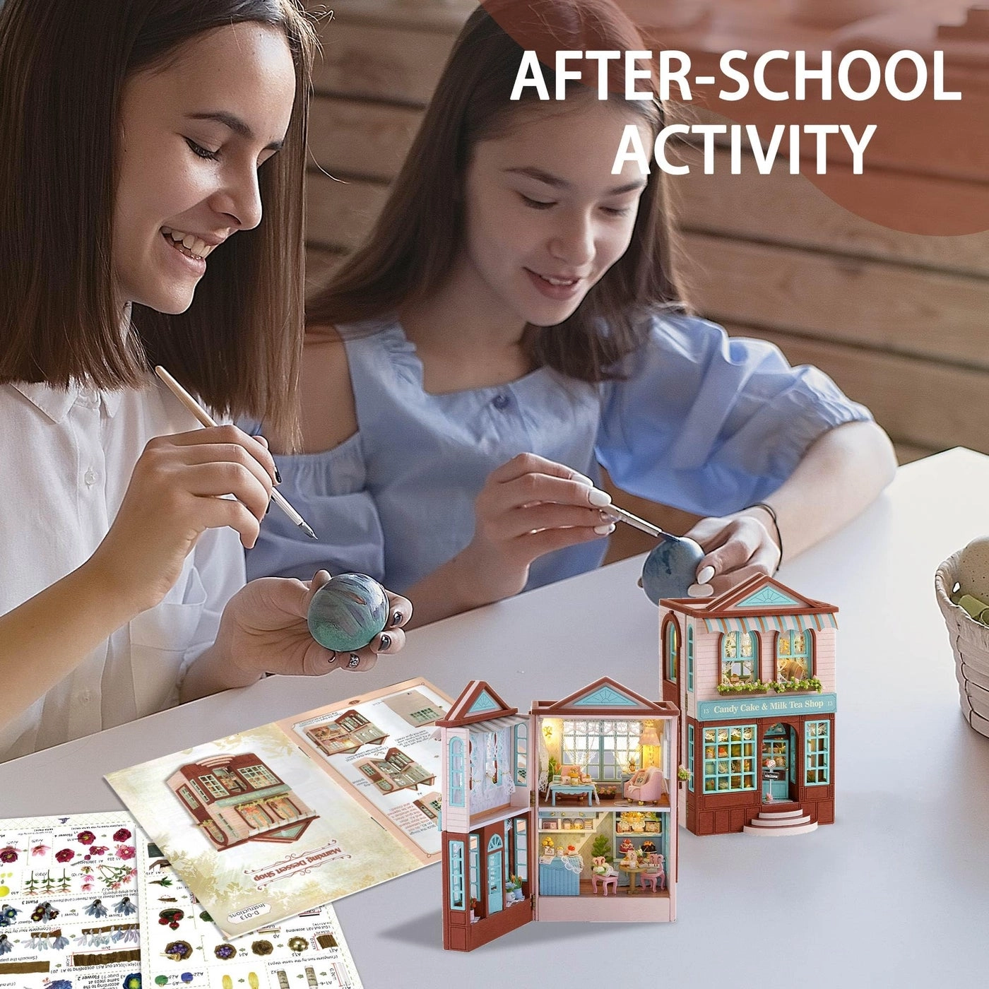 Dollhouse Miniature DIY House Kit - Creative Room 1:100